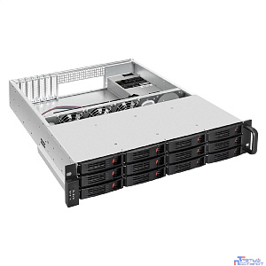 Exegate EX293179RUS Серверный корпус ExeGate Pro 2U550-HS12 <RM 19", высота 2U, глубина 550, БП 1U-1000ADS, 12xHotSwap, USB>