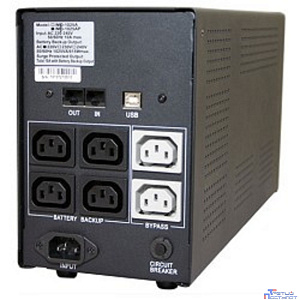 PowerCom Imperial IMP-1200AP ИБП {Line-Interactive, 1200VA / 720W, Tower, 6xIEC-320 С13: 4 с резервным питанием + 2 с фильтрацией, USB} (671478)