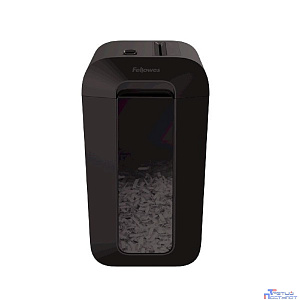 Fellowes Шредер PowerShred LX65 FS-44007(01), черный {DIN P-4,  4х37мм, 8 лст., 17 лтр.,  уничт.: скрепки,скобы,карты}
