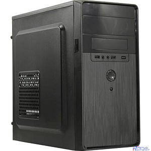 Exegate EX286425RUS Корпус Minitower ExeGate BA-309-400W-8 (mATX, БП AA400 с вент. 8см, 2*USB, HD аудио, черный)