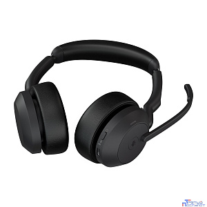 Jabra 25599-999-899Наушники с микрофоном Jabra Evolve2 55, Link380c MS Stereo черный накладные BT оголовье (25599-999-899)