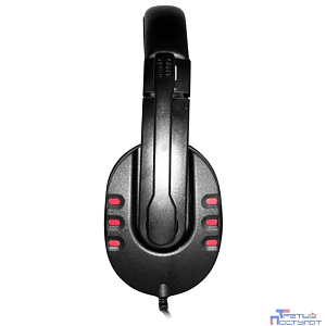 Oklick HS-L380G черный/красный 1.8м мониторы оголовье (JD-032) [1100404]