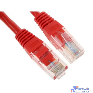 Cablexpert Патч-корд UTP PP12-1.5M/R кат.5, 1.5м, литой, многожильный (красный)