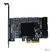 ORIENT AJ1166S10, Контроллер PCI-Ex4 v3.0, SATA3.0 6Gb/s, 10-port int, ASM1166+JMB585 chipset,