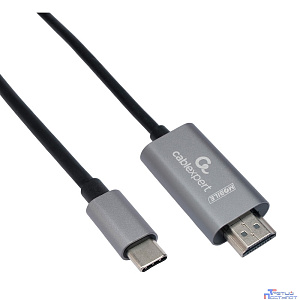 Cablexpert Кабель-переходник с Type-C на HDMI v2.0, Mobile, 1.8м, черный, корбка (CCB-A-CM-HDMI-1.8M)