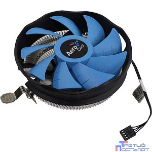 Вентилятор для процессора Aerocool Verkho Plus Soc-FM2+, AM2+, AM3+, AM4, 1150, 1151, 1155, 4-pin 10-27dB Al 110W 271gr Ret