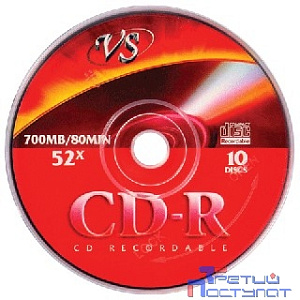 Диски VS CD-R 80 52x конверт/5 (VSCDRK501) (620052)