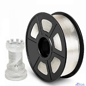 Филамент NVPRINT PLA Transparent  для 3D печати диаметр 1.75мм  длина 330 метров  масса 1 кг