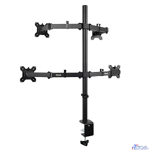 Кронштейн для монитора Filum FL-DMT004FB черный, четыре монитора, VESA: 75/100, 10-30 дюйма, до 10 кг (00-01215493)