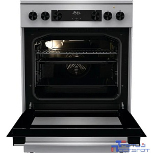 Плита Электрическая Gorenje GECS6C70XC нержавеющая сталь стеклокерамика (без крышки)
