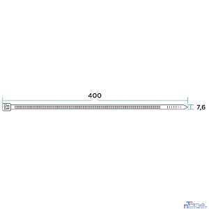 Rexant (67-0400-8) Стяжка нейлоновая Профессиональная 400x7,6мм, белая (100 шт/уп)