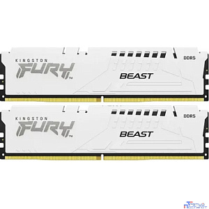 Kingston 32GB 5200MT/s DDR5 CL40 DIMM (Kit of 2) FURY Beast White XMP KF552C40BWK2-32