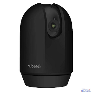 RUBETEK RV-3423/B Видеокамера поворотная Full HD (цв. чёрный), 2 Мп, 1/2.9'' CMOS, объектив 3.6 мм, ONVIF/WebRTC/RTSP, слот microSD, Wi-Fi 2.4/5 ГГц, IP20, пластик