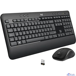 920-008686 Logitech Клавиатура + мышь MK540 Advanced, USB, беспроводной, черный оригинальная заводская гравировка RU/LAT