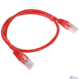 Cablexpert PP12-0.5M/R Патч-корд UTP   кат.5e, 0.5м, литой, многожильный (красный)