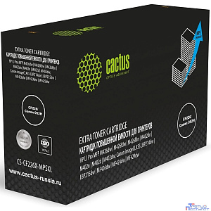 Картридж лазерный Cactus CS-CF226X-MPSXL CF226/Canon 052H черный (15000стр.) для HP LJ Pro MFP M426dw/M426fdw/M426fdn/M402dn/M402n/M402d/M402dw; Canon imageCLASS LBP214dw/LBP215dw/MF426dw/MF424dw/MF42