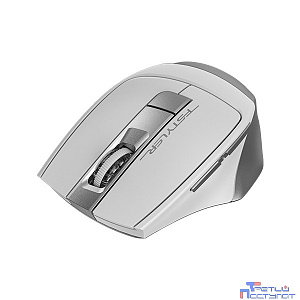 Мышь A4 Fstyler FB35 белый/серый оптическая (2000dpi) беспроводная BT/Radio USB (6but) {1379900}