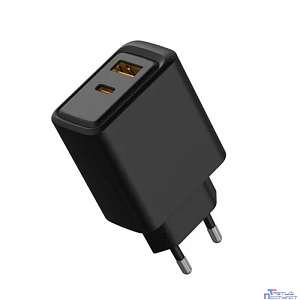 Rexant (18-2219) Сетевое зарядное устройство с портами USB-A и USB-C, 30Вт, черное