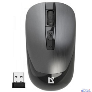 Defender Wave MM-995 { Беспроводная оптическая мышь,серый,4D,800-1600dpi,бесшумн } [52993]