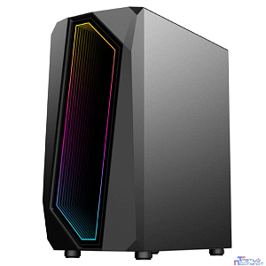 GameMax Корпус Time Bandit (Midi Tower, ATX, Черн., Зак. стекл., 1*USB3.0, 2*USB2.0, 3*120 ARGB)