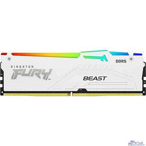Kingston 16GB 6000MT/s DDR5 CL36 DIMM FURY Beast White RGB EXPO KF560C36BWE2A-16