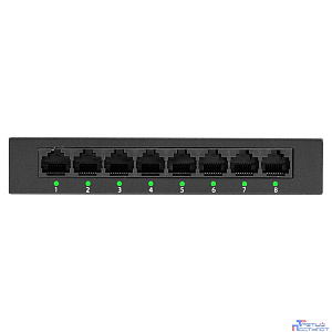 Exegate EX298690RUS Коммутатор неуправляемый ExeGate EDES-1008D (8-портовый UTP 10/100Mbps, металлический корпус, с функцией энергосбережения (EEE), настольный/настенный)