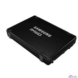 Samsung SSD PM1653, 3840GB, 2.5" 15mm, SAS 24Gb/s, 3D TLC, R/W 4200/up 3800MB/s, IOPs 770 000/135 000, TBW 7008, DWPD 1 (12 мес.) (MZILG3T8HCLS-00A07)