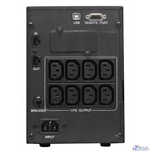 PowerCom Smart King Pro+ SPT-1000-II LCD ИБП {Line-Interactive, 1000 ВА / 800 Вт, Tower, 8xC13 с резервным питанием, USB, SNMPslot} (1152559)