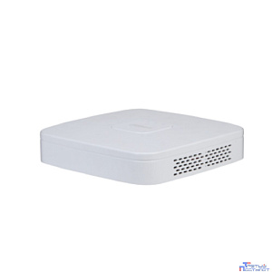DAHUA DHI-NVR2104-P-4KS3 4-канальный IP-видеорегистратор с PoE, 4K и H.265+, ИИ Входящий поток до 80Мбит/с накопители: 1 SATA III до 20Тбай видеоаналитика (все кн): SMD Plus; видеоаналитика с камер