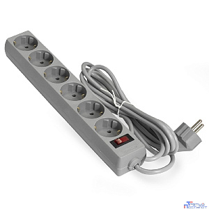 Exegate EX119388RUS Сетевой фильтр Exegate SP-6-1.8G (6 розеток, 1.8м, евровилка, серый)
