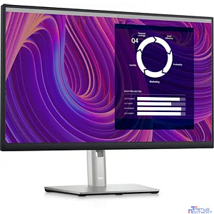 LCD Dell 24" P2423D черный и серебристый {IPS 2560x1440 75Hz 5ms 8bit 300cd 178/178 HDMI DisplayPort1.2 4xUSB3.2 Pivot VESA} [210-BDEG]