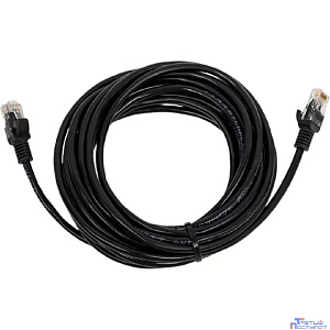 Патч-корд медный UTP Cablexpert PP10-5M/BK, кат.5e, 5м, литой, многожильный (черный)