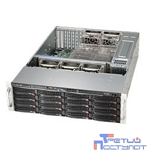 Supermicro CSE-836BE1C-R1K23B Корпус компьютерный Black 3U SC836 CSE W/Single SAS3 Expander Redund. 1.2KW