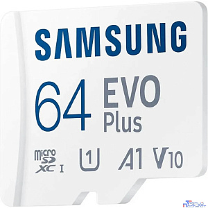 Micro SecureDigital 64GB Samsung Class 10 Evo Plus U1 (R/W 160 MB/s) + SD адаптер