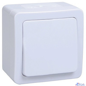 Iek EVMP10-K01-10-54-EC ВС20-1-0-ГПБ выкл 1кл о/у  IP54 (цвет клавиш: белый) ГЕРМЕС PLUS