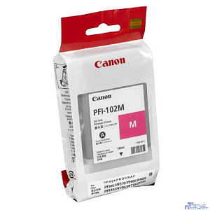 Canon PFI-102M 0897B001 Картридж для Canon imagePROGRAF iPF605, iPF610., iPF650, iPF655, iPF710, iPF755, LP17, iPF510, Пурпурный, 130 мл.