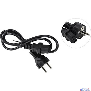 Exegate ES280992RUS Кабель питания ExeGate Special PC-1S (Евровилка Schuko->С13) 3*0.5mm2, CCA, черный, 1.0м.
