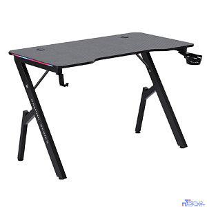 Игровой компьютерный стол Ino подвес кружк+гарн,черн,МДФ,RGB DEFENDER