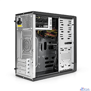 Exegate EX277436RUS Корпус Minitower MA-371X Black, mATX <UN450, 120mm> 2*USB+2*USB3.0, Audio