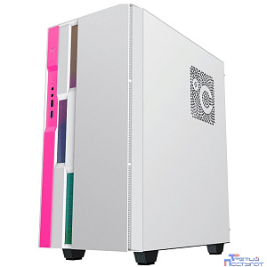 GameMax Корпус Brufen C3 WP без БП, MidiT, ATX, Бело-роз, Зак. стекл., USB 3.0, 1*120; 1*140мм вент.