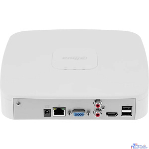 DAHUA DHI-NVR2104-I2 4-канальный IP-видеорегистратор 4K и H.265+, видеоаналитика, входящий поток до 80Мбит/с, 1 SATA III до 10Тбайт