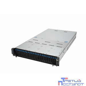 Серверная платформа/ ASUS RS720A-E12-RS24U, 2U, 2xSP5 (LGA 6096) EPYC 9004 (400W), 24 DIMM DDR5, 24=16NVMe + 8NVMe/SATA/SAS*,Up to 9 PCIe Gen5 slots + 1 x internal RAID slot (+-1 x OCP3.0), 24 x 2.5"