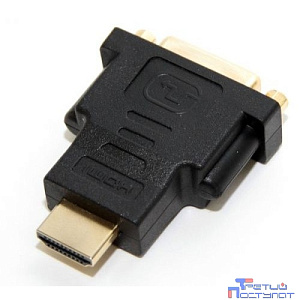 5bites DH1807G Переходник DVI (24+1) F / HDMI M, зол.разъемы