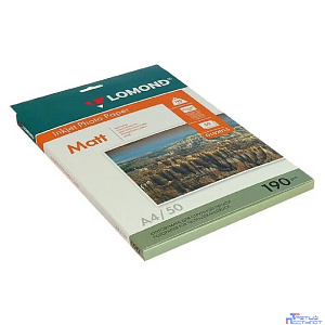 LOMOND 0102015 Матовая бумага 2х A4, 190г/м2, 50 л.