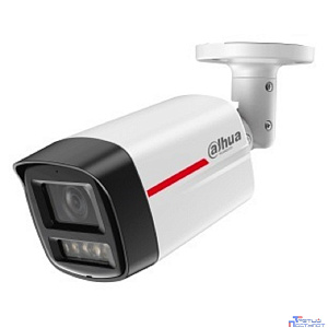 DAHUA DH-IPC-HFW2249TLP-S-LED-0600B-PRO Уличная цилиндрическая IP-видеокамера WizColor 2Мп, 1/2.9” CMOS, объектив 6.0мм, видеоаналитика, микрофон, LED 50м, IP67, металл
