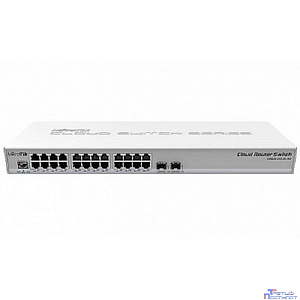 MikroTik CRS326-24G-2S+RM Коммутатор Cloud Router Switch 326-24G-2S+RM with RouterOS L5, 1U rackmount enclosure