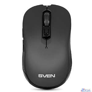 Беспроводная мышь SVEN RX-560SW чёрная (бесшумн. кл. 5+1кл. 800-1600DPI, Soft Touch, блист)