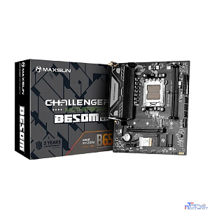 MAXSUN MS-Challenger B650M WIFI V2 (Socket AM5, mATX, 2*DDR5, DP/HDMI, 4*SATA3, 1*M.2, 1*PCIEx16/1*PCIEx1, 2*USB 2.0, 4*USB 3.2, LAN 1*1G,  Bluetooth,  Wi-Fi 802.11ac,  RTL)