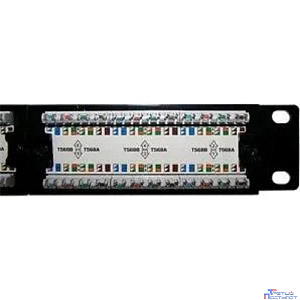 Lanmaster TWT-PP24UTP Патч-панель TWT 24 порта, UTP, кат.5E, 1U