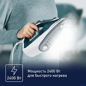 TEFAL FV2839E0 Утюг, 2400Вт, 185г, белый/бирюзовый